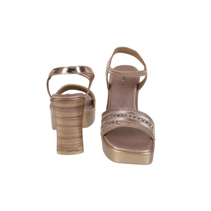 Gleam Rose-Gold Party Sandals